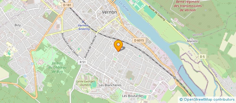 localisation de l'entreprise SARL FREDJ TRANSPORTS à VERNON