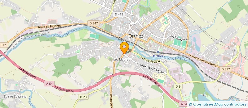 localisation de l'entreprise SARL FREDO  ORTHEZ