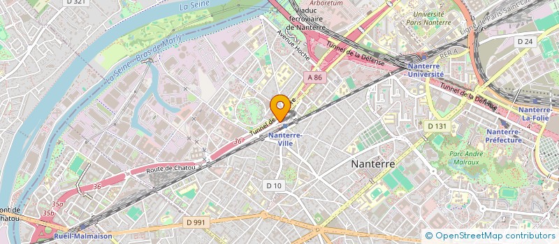 localisation de l'entreprise SARL FREE TIME RESTAURATION  NANTERRE