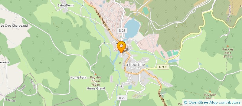 localisation de l'entreprise SARL FREITAS à LA COURTINE