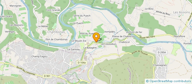 localisation de l'entreprise SARL FREM  CHAMBONAS