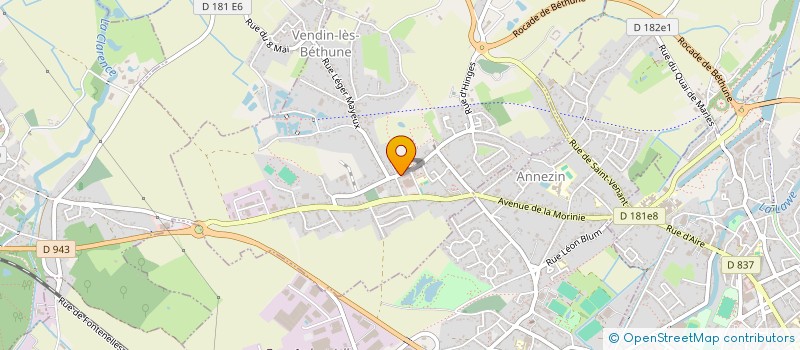 localisation de l'entreprise SARL FRERES MAILLET à VENDIN-LES-BETHUNE