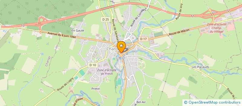 localisation de l'entreprise SARL FRIMOUSSE BEAUTE à CHAROLLES