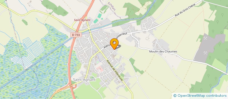 localisation de l'entreprise SARL, FRIP'FOUILLE  SAINT-AGNANT