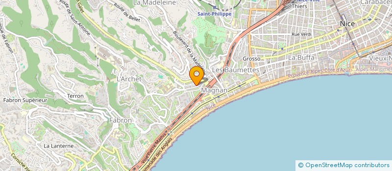 localisation de l'entreprise SARL FRISARI MAG à NICE