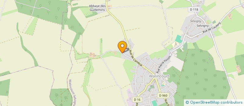 localisation de l'entreprise SARL FRITERIE MANDY à WALINCOURT-SELVIGNY