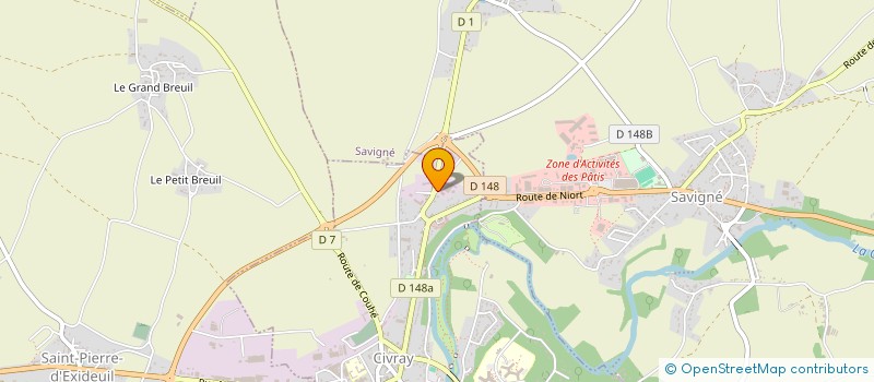 localisation de l'entreprise SARL FROBEUR CIVRAY à CIVRAY