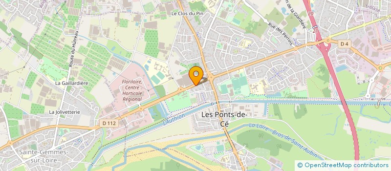 localisation de l'entreprise SARL FROGER FLEURS à LES PONTS-DE-CE