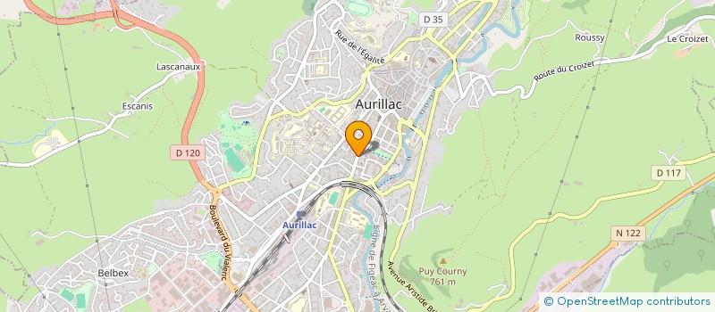 localisation de l'entreprise SARL FROMAGERIE DES CARMES à AURILLAC