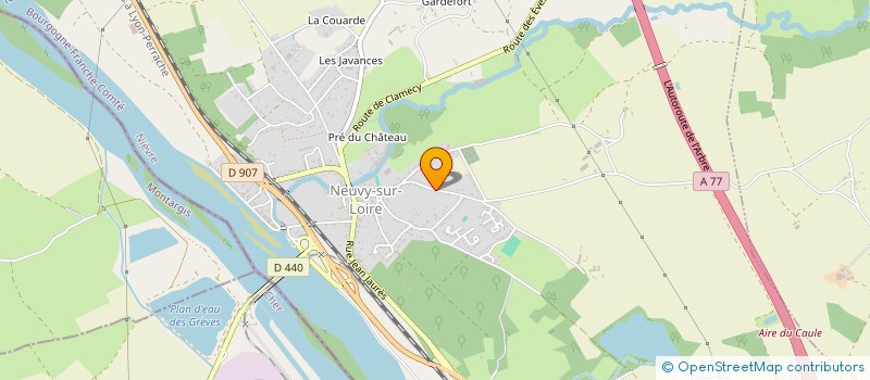 localisation de l'entreprise SARL FROMAGERIE PEROT à NEUVY-SUR-LOIRE