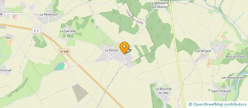 localisation de l'entreprise SARL FROMAGET JEAN-MICHEL à CELLES-SUR-BELLE