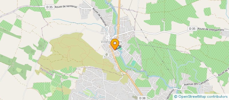 localisation de l'entreprise SARL FROMENT TRANSPORT  VILLEGAILHENC