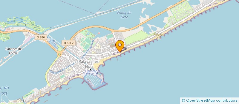localisation de l'entreprise SARL FRONT DE MER à PALAVAS-LES-FLOTS