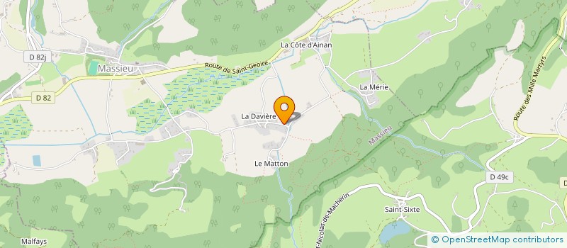 localisation de l'entreprise SARL FRUCTUS VITIS ET LABORIS HOMINIUM à MASSIEU