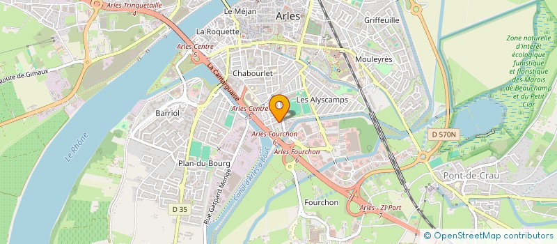 localisation de l'entreprise SARL FRUITS DE TINGHIR  ARLES