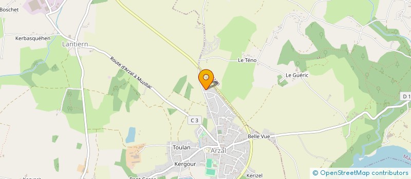 localisation de l'entreprise SARL FRUITS ET COMPAGNIE  ARZAL