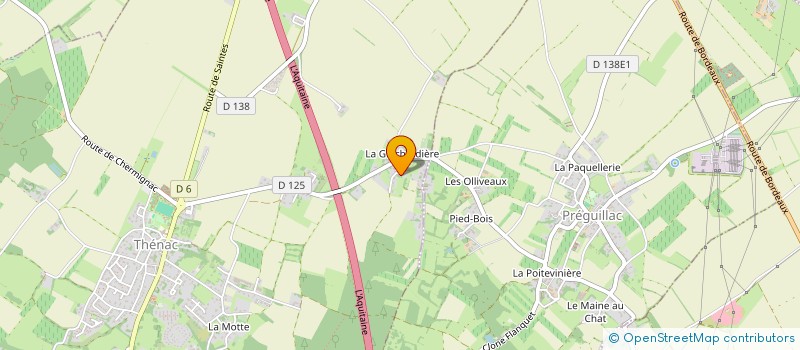 localisation de l'entreprise SARL FUITES & MESURES  SAINTES