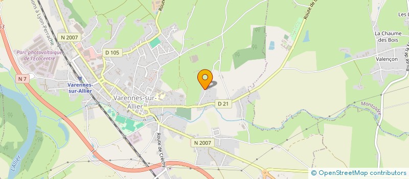 localisation de l'entreprise SARL FUJS CHATARD à VARENNES-SUR-ALLIER