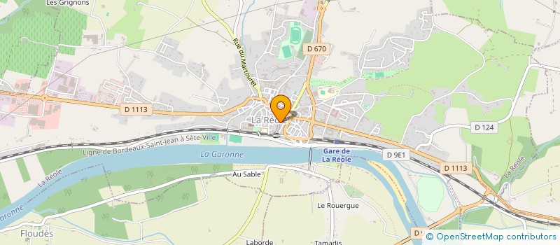 localisation de l'entreprise SARL FUN BAR GRILL  LA REOLE