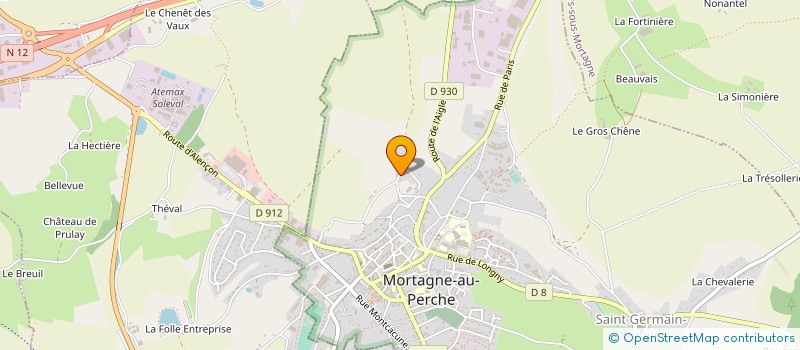 localisation de l'entreprise SARL FUNE & FLEURS à MORTAGNE-AU-PERCHE
