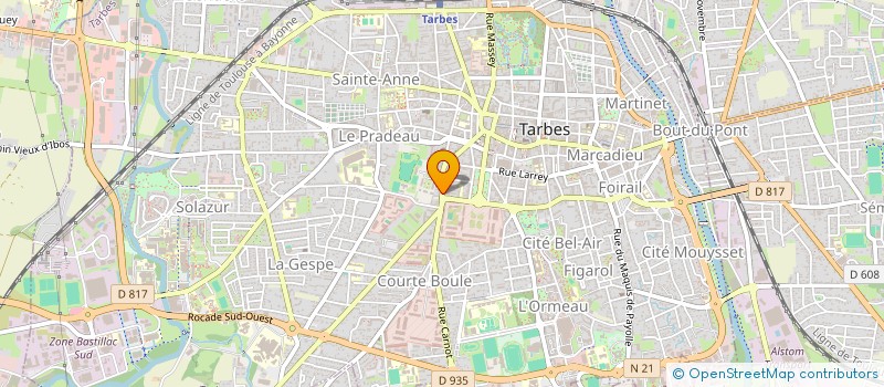 localisation de l'entreprise SARL G D DIFFUSION à TARBES