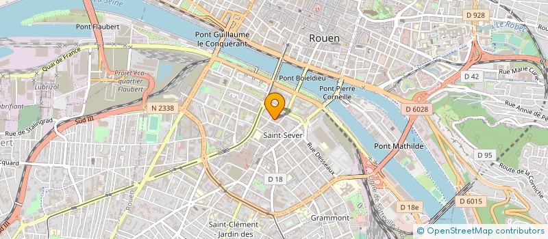 localisation de l'entreprise SARL G.F.M.  ROUEN