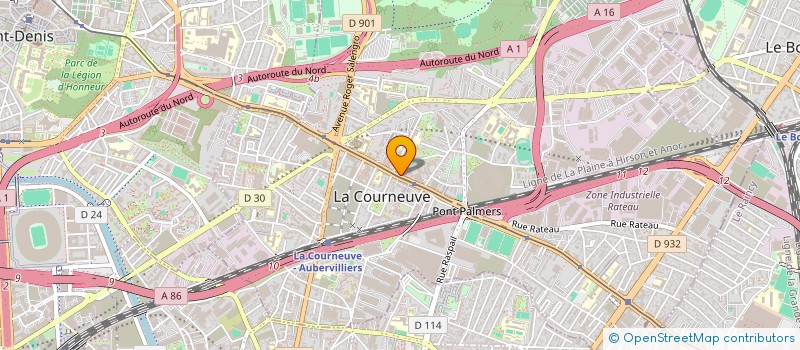 localisation de l'entreprise SARL G.G. à LA COURNEUVE