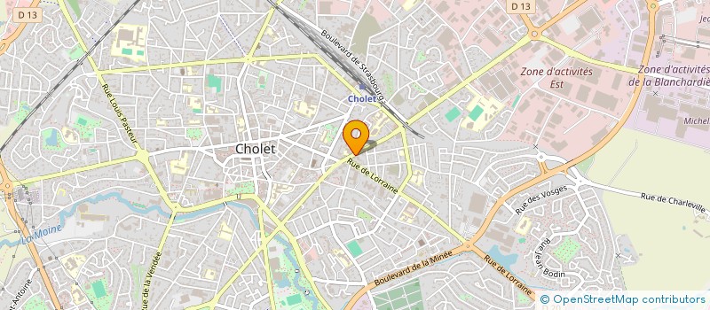 localisation de l'entreprise SARL G.H.F. à CHOLET