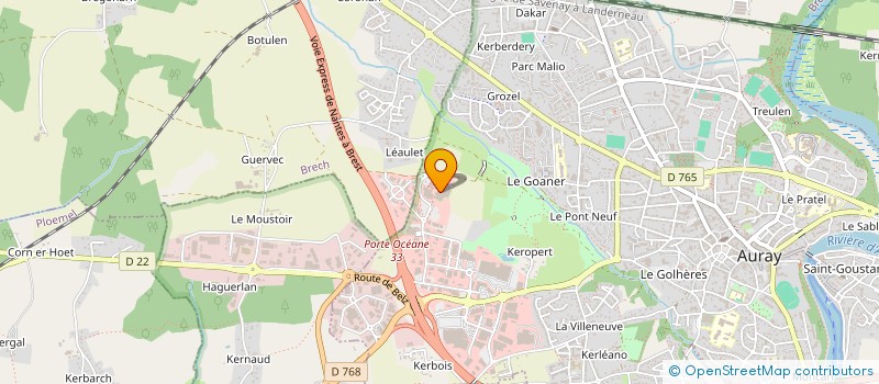 localisation de l'entreprise SARL G.K.L.B. à AURAY