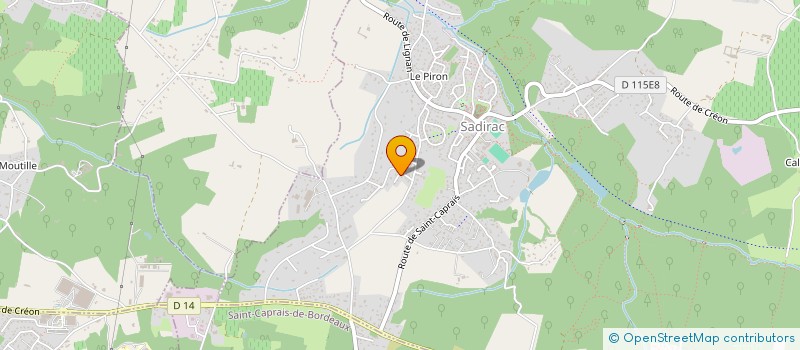 localisation de l'entreprise SARL G.M.C.S. GANIPEAU MAINTENANCE CHAUDIERE SERVICE  SADIRAC