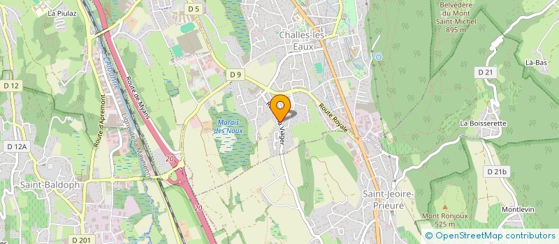 localisation de l'entreprise SARL G&M RINCHET MULTI TRAVAUX ET SERVICES ( EN ABREGE : SARL G&MMTS)  CHALLES-LES-EAUX