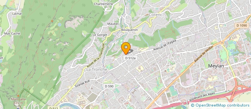 localisation de l'entreprise SARL G MARILLAT à CORENC