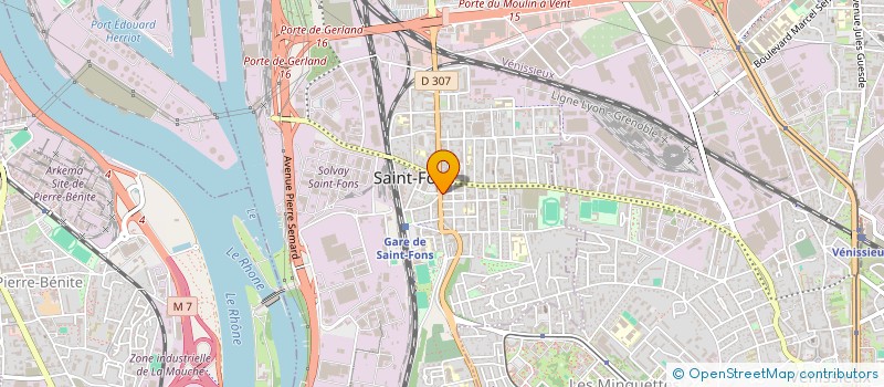 localisation de l'entreprise SARL G.P.E. HOTEL  SAINT-FONS