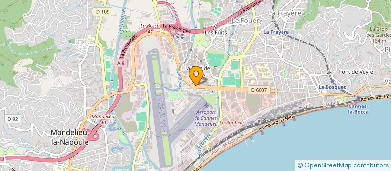 localisation de l'entreprise SARL G.P.H  CANNES