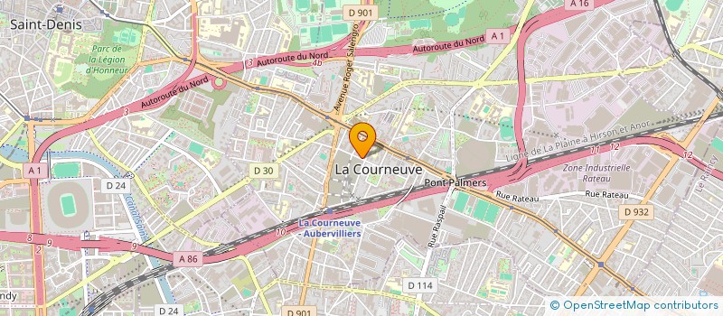 localisation de l'entreprise SARL G S à LA COURNEUVE