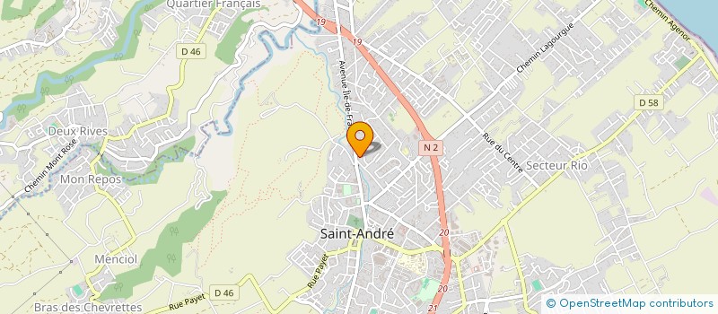 localisation de l'entreprise SARL G.S.D IMPORT à SAINT-ANDRE