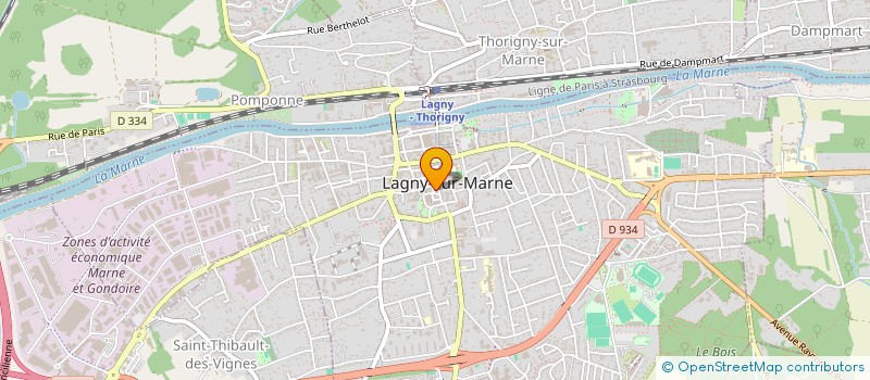 localisation de l'entreprise SARL G.SHAMA à LAGNY-SUR-MARNE
