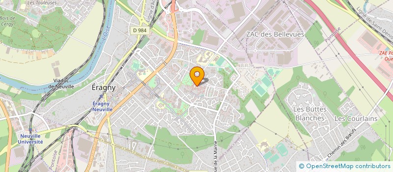 localisation de l'entreprise SARL G T I  ERAGNY-SUR-OISE