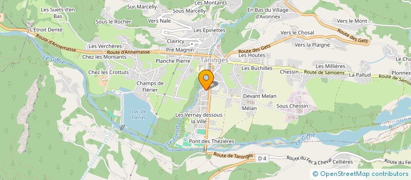 localisation de l'entreprise SARL G.T.I.D.E. à TANINGES