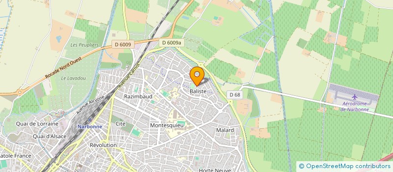 localisation de l'entreprise SARL G.T.TRANSPORTS  NARBONNE