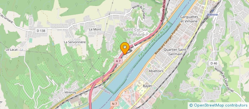 localisation de l'entreprise SARL G. VAUDAINE à SAINT-CYR-SUR-LE-RHONE