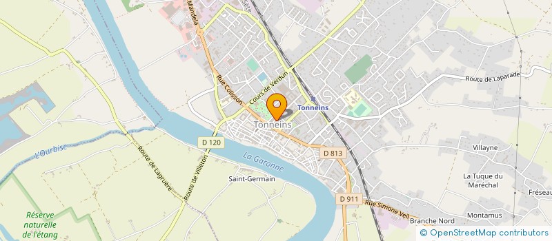 localisation de l'entreprise SARL G. ZELIE  TONNEINS