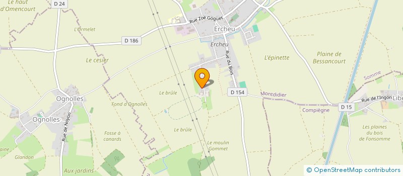 localisation de l'entreprise SARL G2L à ERCHEU