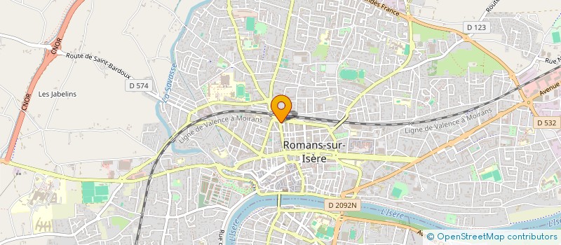 localisation de l'entreprise SARL G2R  ROMANS-SUR-ISERE