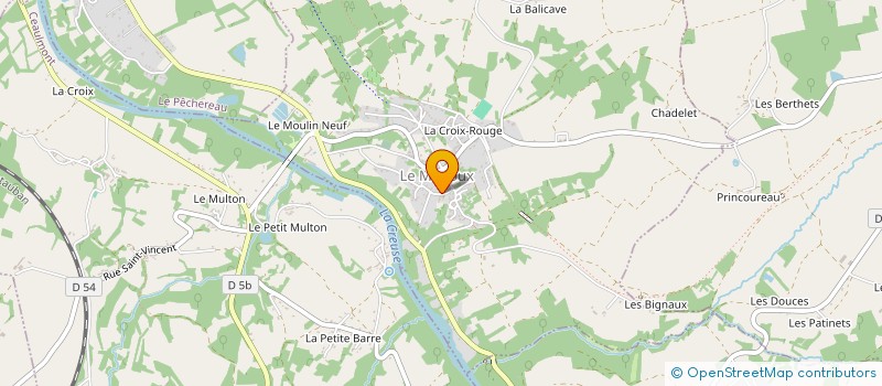 localisation de l'entreprise SARL GABILLAUD ET FILS à LE MENOUX