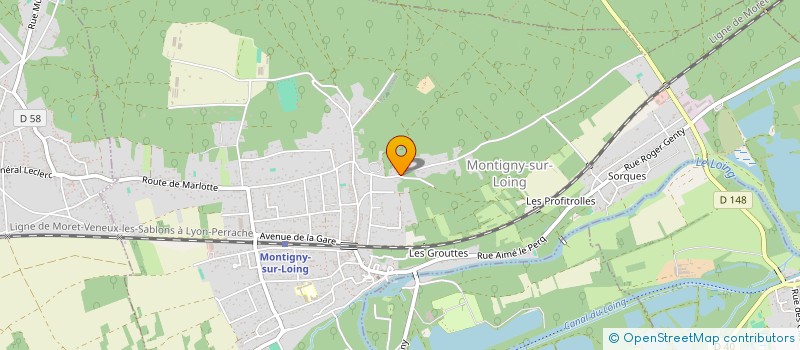 localisation de l'entreprise SARL GABILLET-HUDRY  MONTIGNY-SUR-LOING