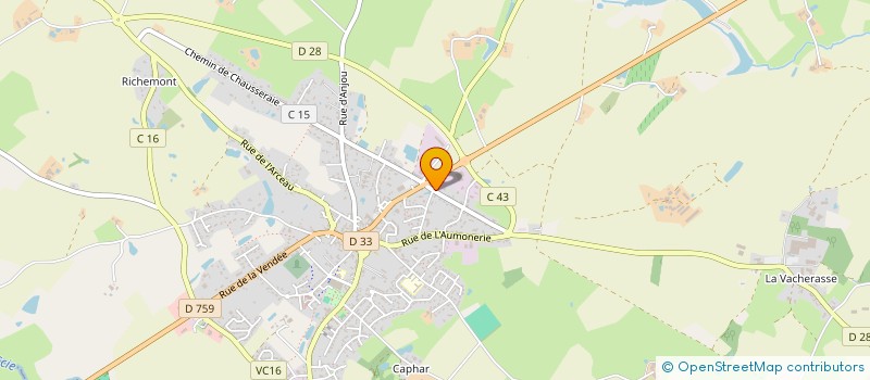 localisation de l'entreprise SARL GABORIEAU MICHEL  NUEIL-LES-AUBIERS