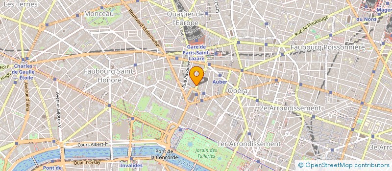 localisation de l'entreprise SARL GABRIEL H  PARIS