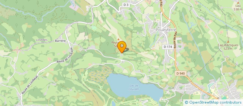 localisation de l'entreprise SARL GAC HOTEL ST PIERRE  POUEYFERRE