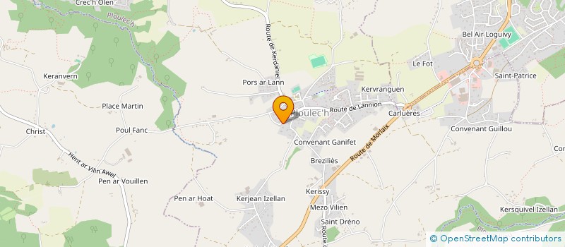 localisation de l'entreprise SARL GAEL DIGUERHER à PLOUMILLIAU